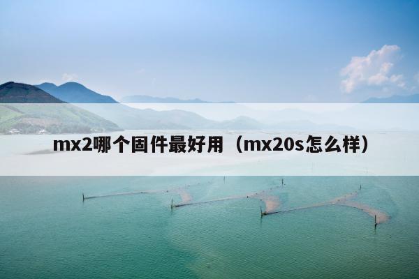 mx2哪个固件最好用（mx20s怎么样）