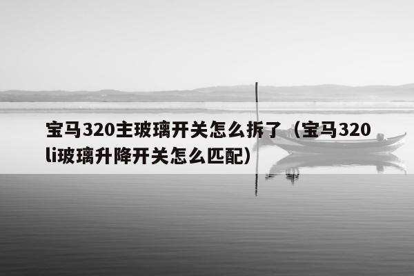 宝马320主玻璃开关怎么拆了（宝马320li玻璃升降开关怎么匹配）