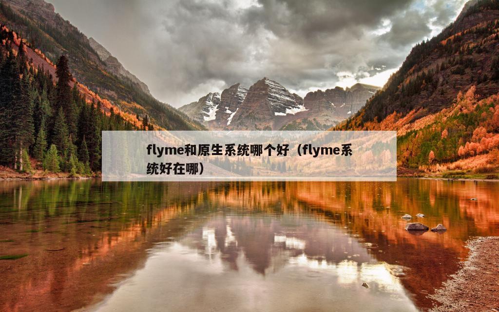 flyme和原生系统哪个好（flyme系统好在哪）