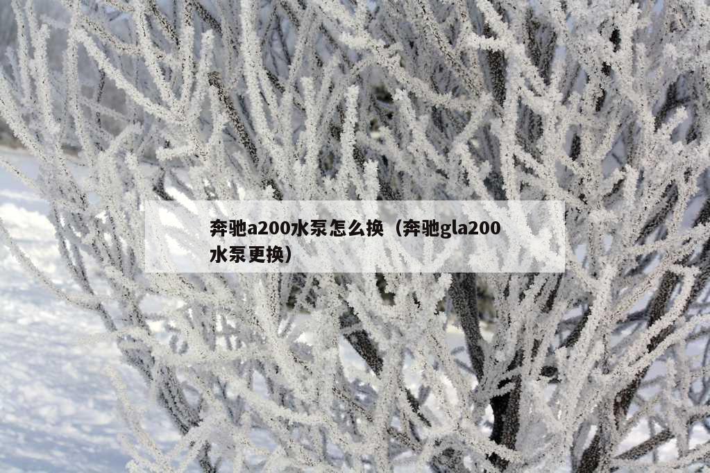 奔驰a200水泵怎么换（奔驰gla200水泵更换）