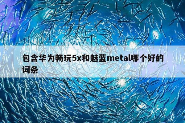 包含华为畅玩5x和魅蓝metal哪个好的词条