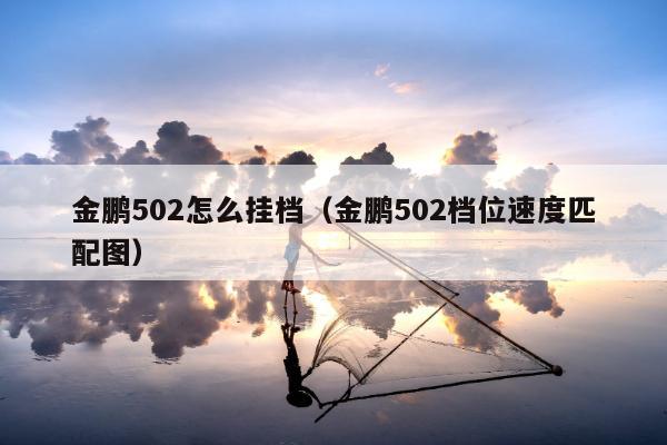 金鹏502怎么挂档（金鹏502档位速度匹配图）