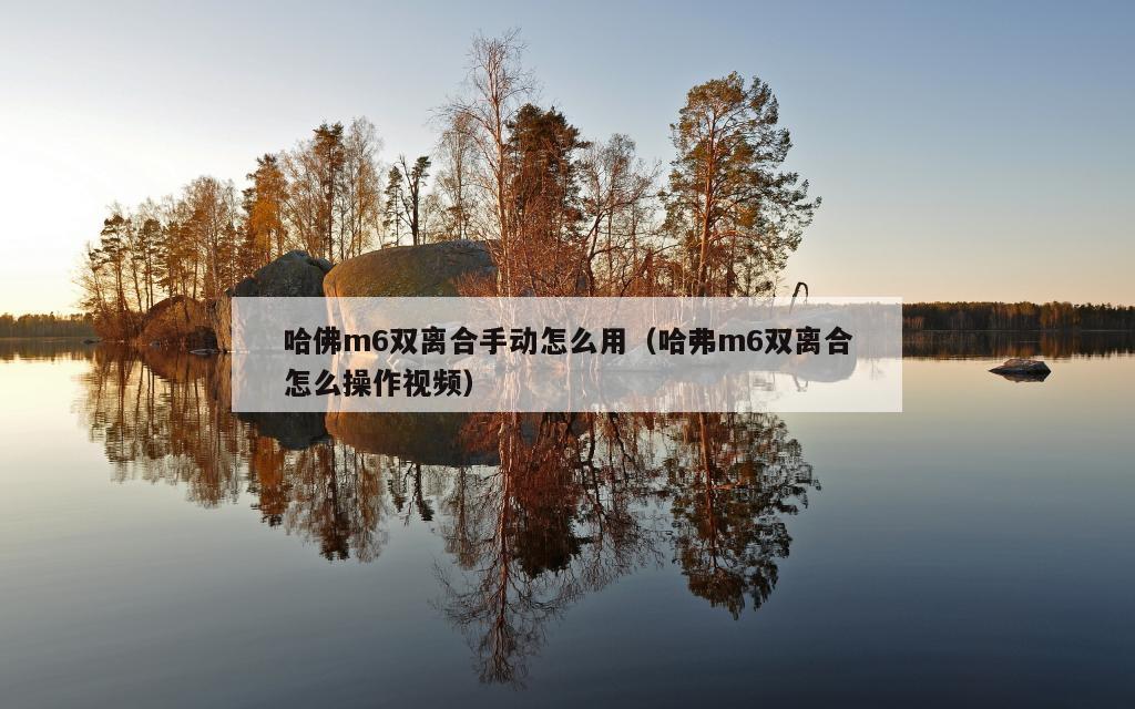 哈佛m6双离合手动怎么用（哈弗m6双离合怎么操作视频）