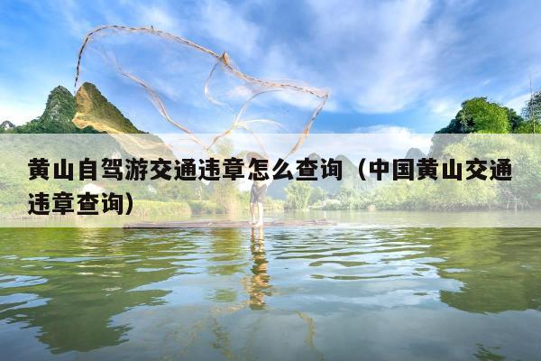 黄山自驾游交通违章怎么查询（中国黄山交通违章查询）