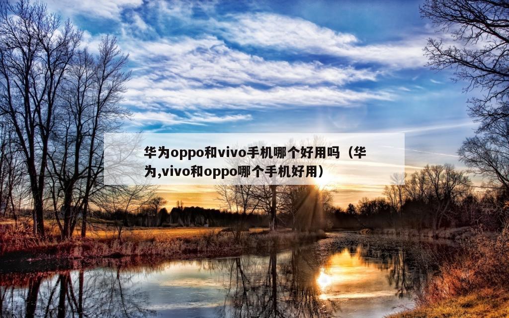 华为oppo和vivo手机哪个好用吗（华为,vivo和oppo哪个手机好用）