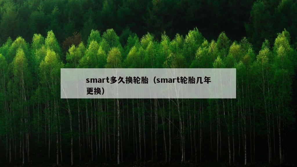 smart多久换轮胎（smart轮胎几年更换）