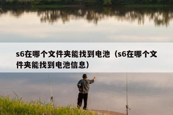 s6在哪个文件夹能找到电池（s6在哪个文件夹能找到电池信息）