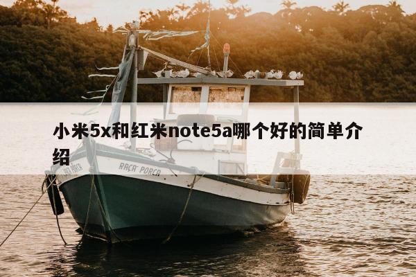 小米5x和红米note5a哪个好的简单介绍