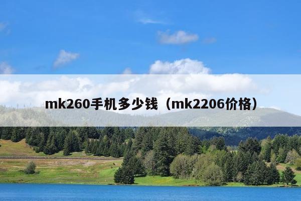 mk260手机多少钱（mk2206价格）