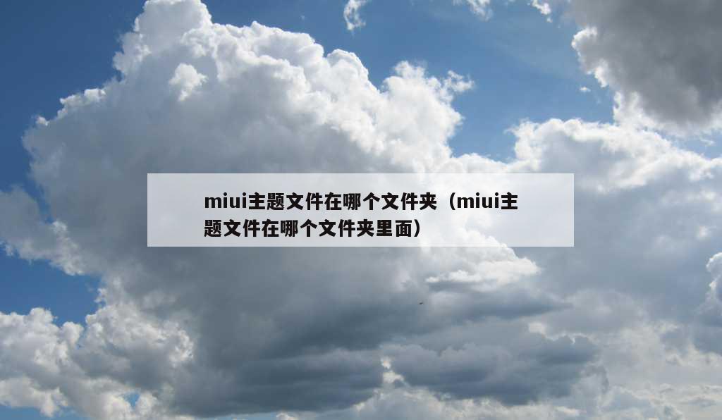 miui主题文件在哪个文件夹（miui主题文件在哪个文件夹里面）