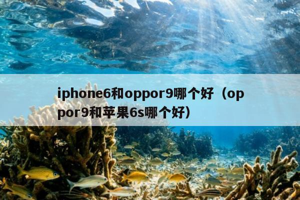 iphone6和oppor9哪个好（oppor9和苹果6s哪个好）