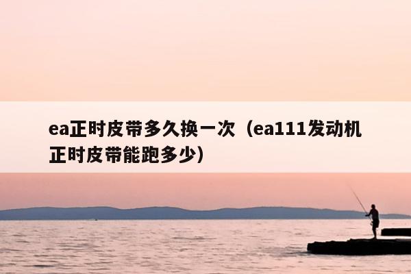 ea正时皮带多久换一次（ea111发动机正时皮带能跑多少）