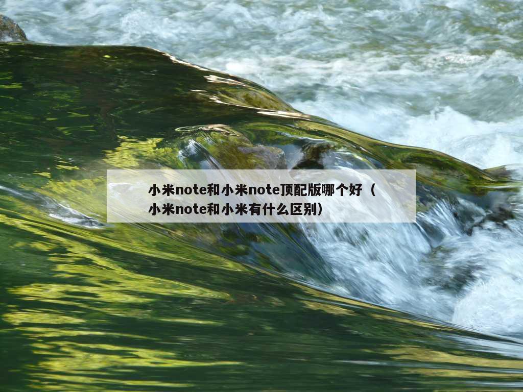 小米note和小米note顶配版哪个好（小米note和小米有什么区别）