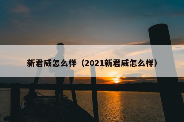 新君威怎么样（2021新君威怎么样）