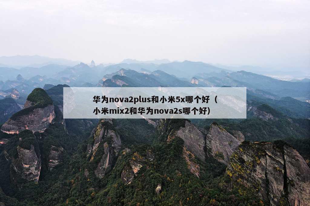 华为nova2plus和小米5x哪个好（小米mix2和华为nova2s哪个好）