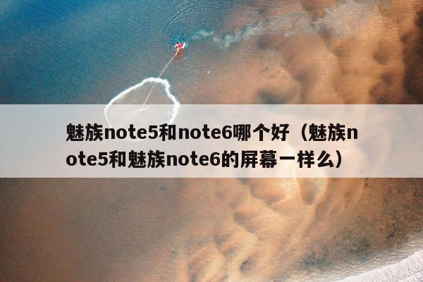 魅族note5和note6哪个好（魅族note5和魅族note6的屏幕一样么）