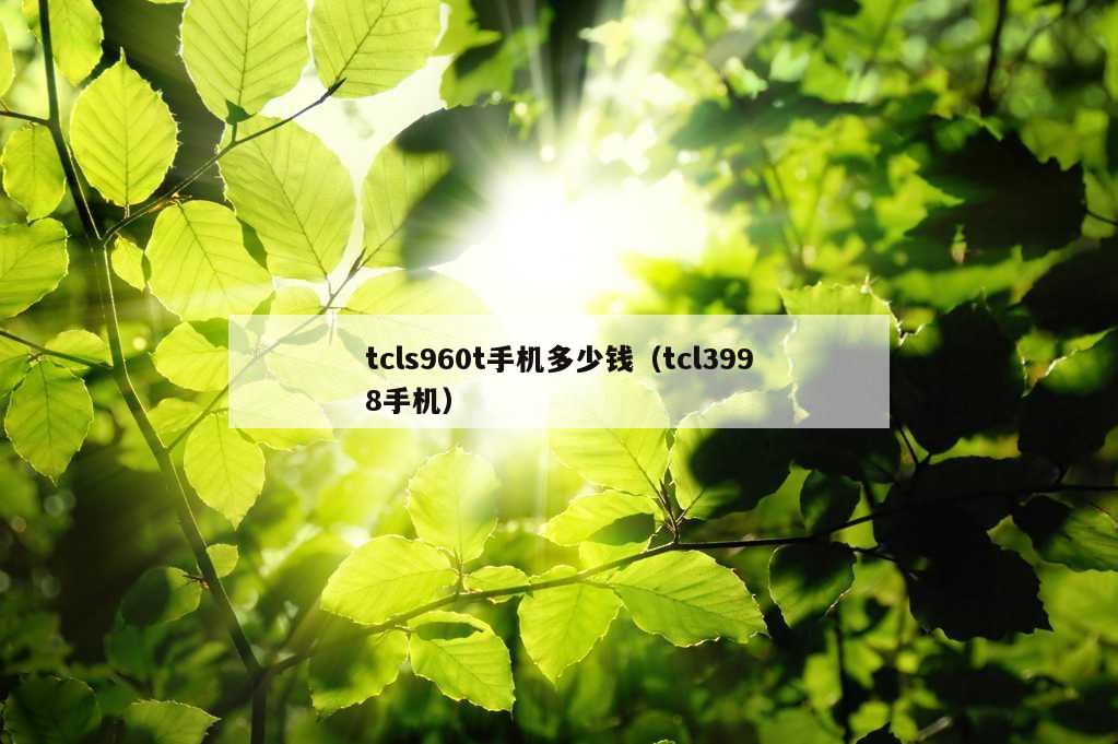 tcls960t手机多少钱（tcl3998手机）