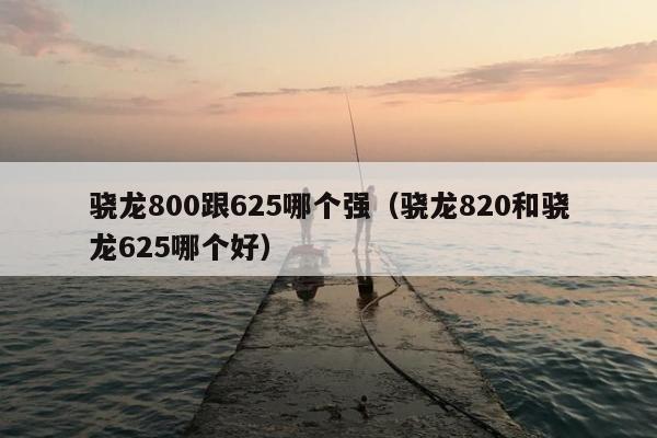 骁龙800跟625哪个强（骁龙820和骁龙625哪个好）