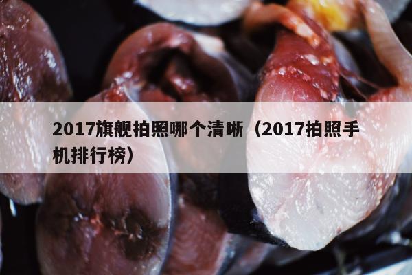 2017旗舰拍照哪个清晰（2017拍照手机排行榜）