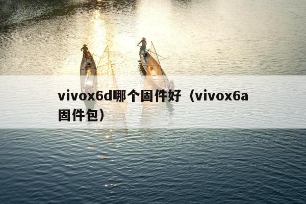 vivox6d哪个固件好（vivox6a固件包）