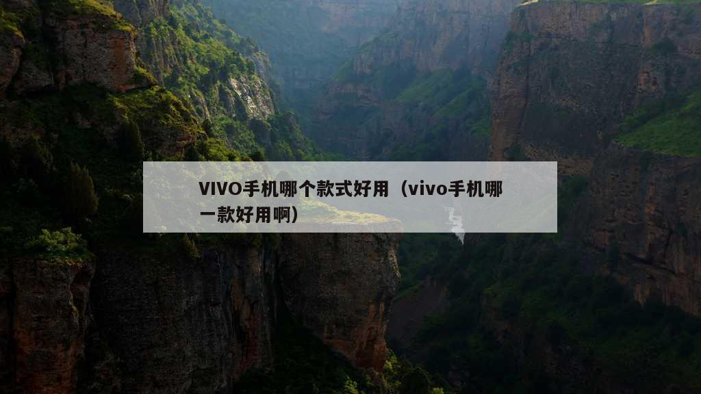 VIVO手机哪个款式好用（vivo手机哪一款好用啊）