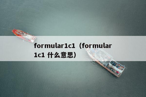 formular1c1（formular1c1 什么意思）