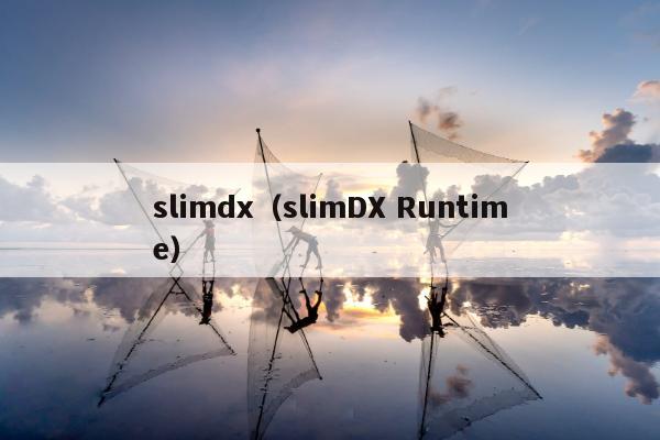 slimdx（slimDX Runtime）