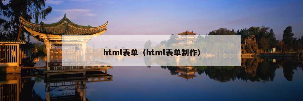 html表单（html表单制作）