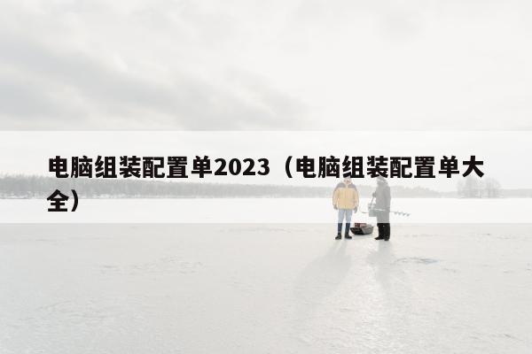 电脑组装配置单2023（电脑组装配置单大全）