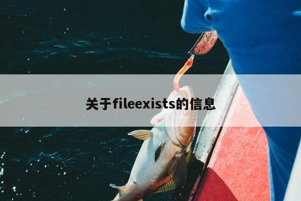 关于fileexists的信息