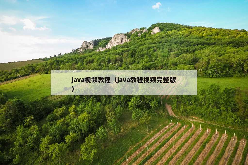 java视频教程（java教程视频完整版）