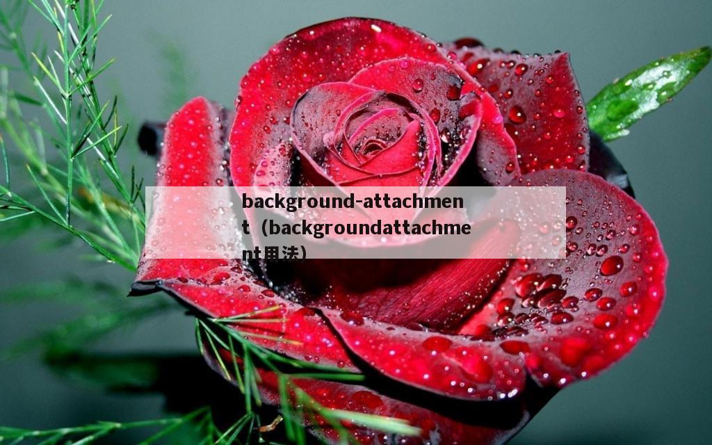 background-attachment（backgroundattachment用法）