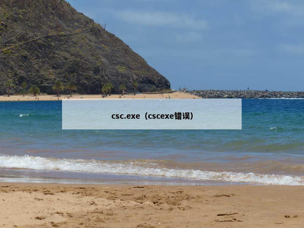 csc.exe（cscexe错误）