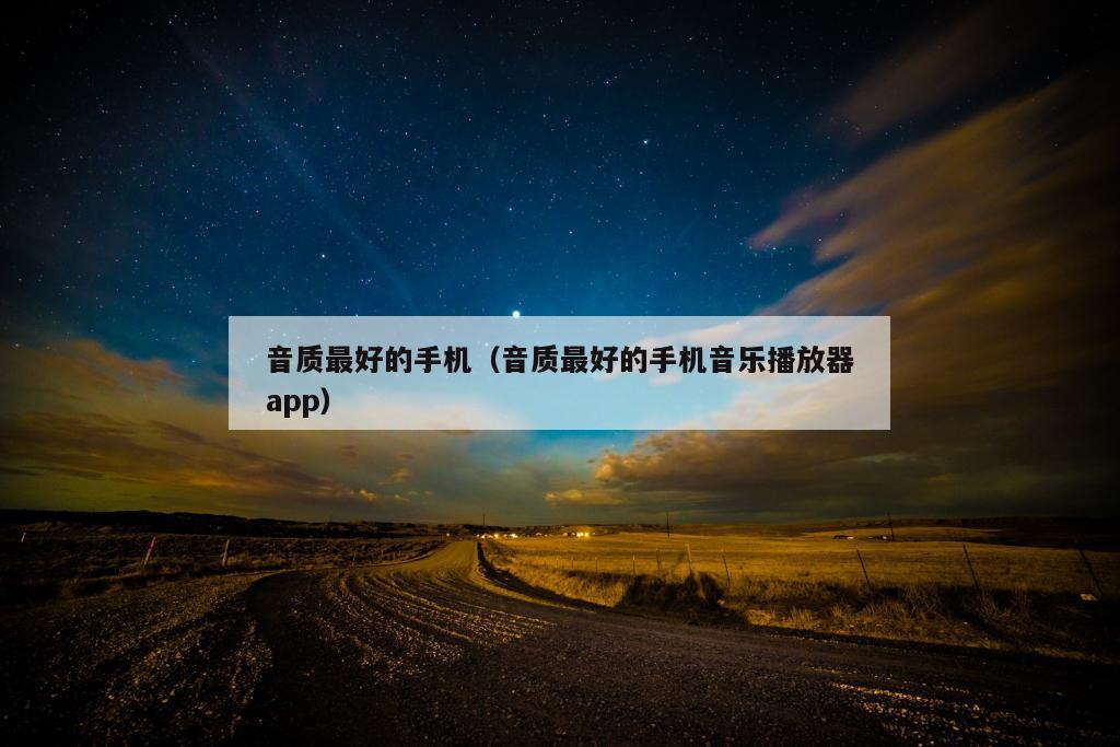 音质最好的手机（音质最好的手机音乐播放器app）