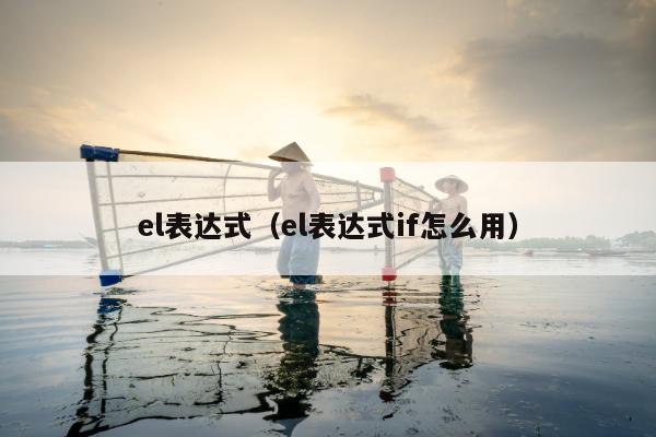 el表达式（el表达式if怎么用）