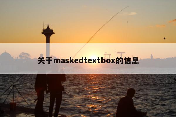 关于maskedtextbox的信息