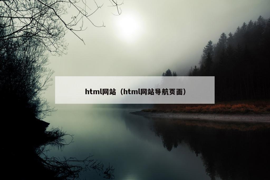 html网站（html网站导航页面）