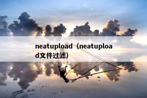 neatupload（neatupload文件过滤）