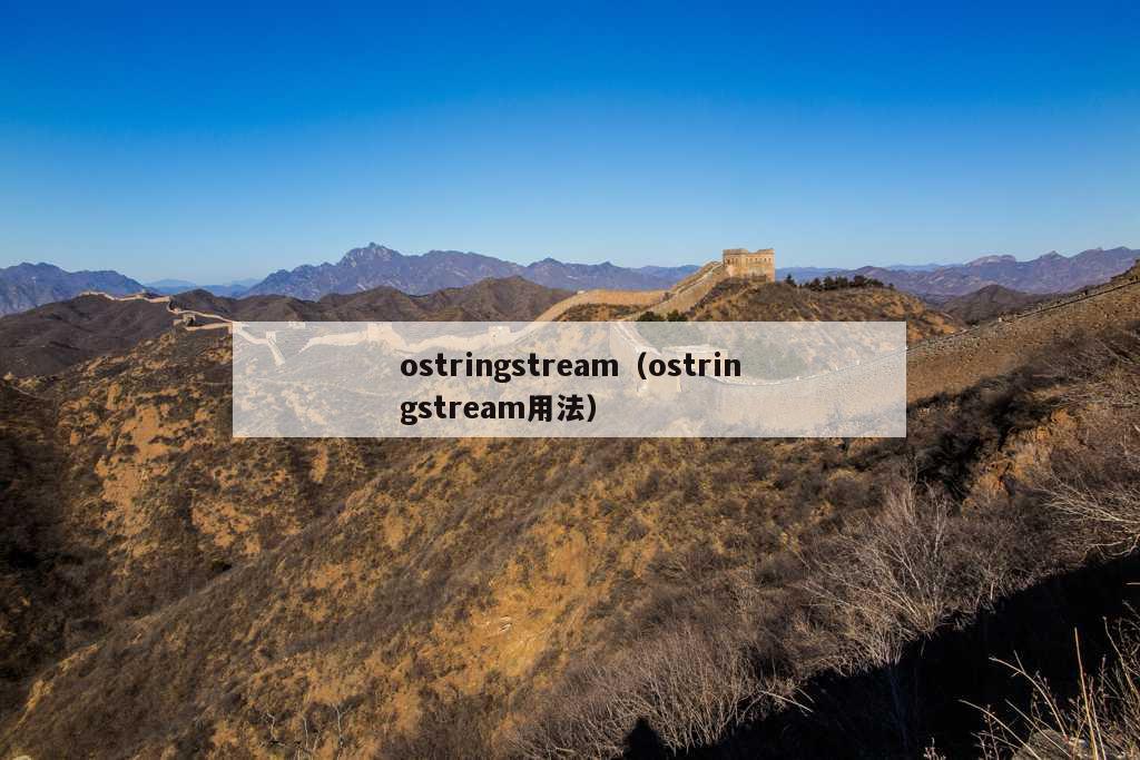 ostringstream（ostringstream用法）