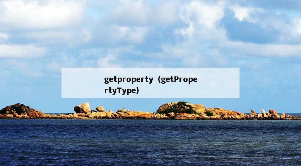 getproperty（getPropertyType）