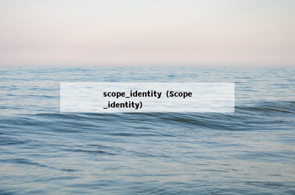 scope_identity（Scope_identity）