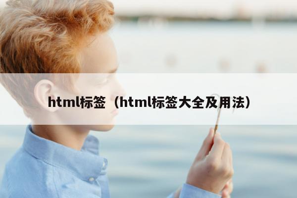 html标签（html标签大全及用法）