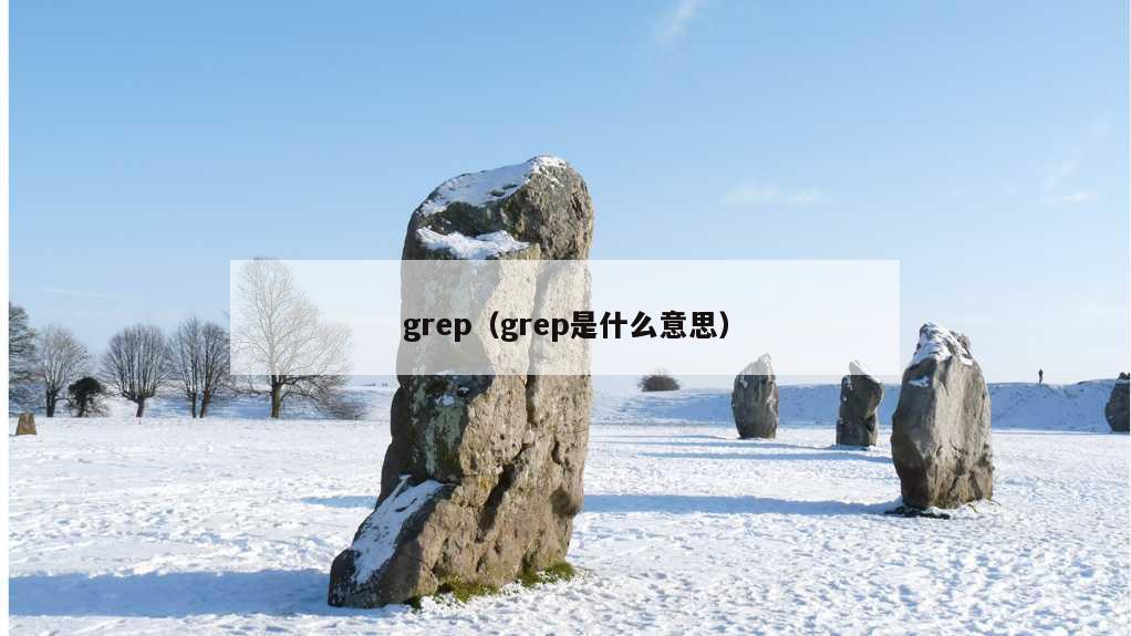 grep（grep是什么意思）