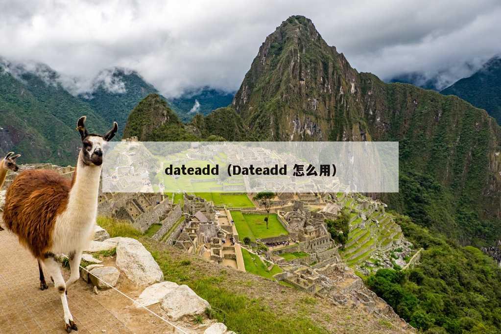 dateadd（Dateadd 怎么用）