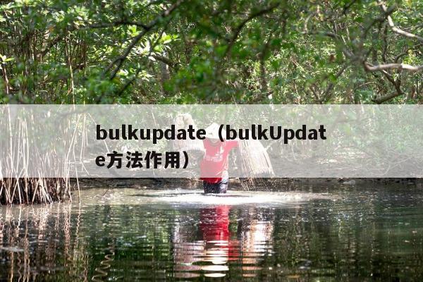 bulkupdate（bulkUpdate方法作用）