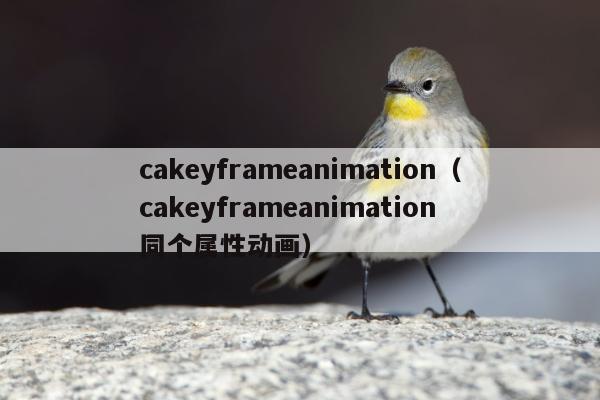 cakeyframeanimation（cakeyframeanimation 同个属性动画）