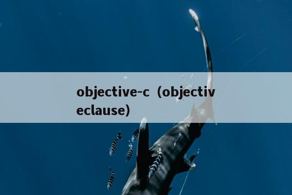 objective-c（objectiveclause）