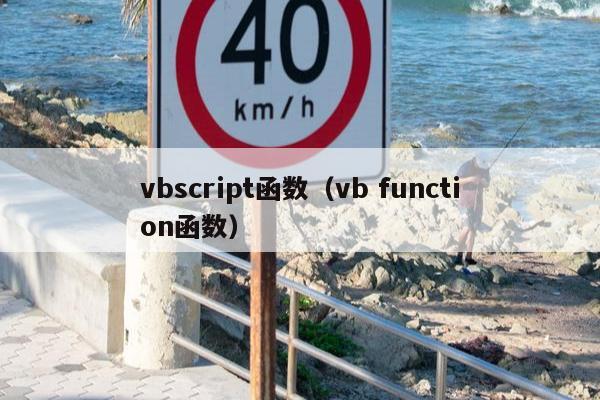 vbscript函数（vb function函数）