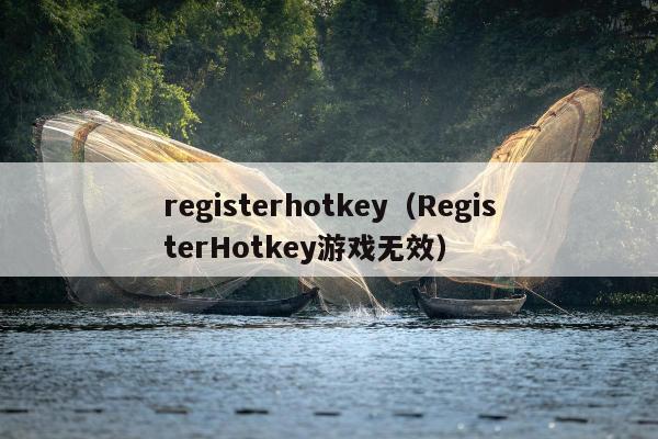 registerhotkey（RegisterHotkey游戏无效）