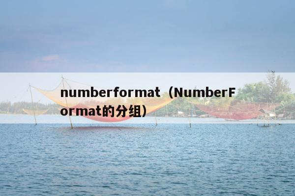 numberformat（NumberFormat的分组）